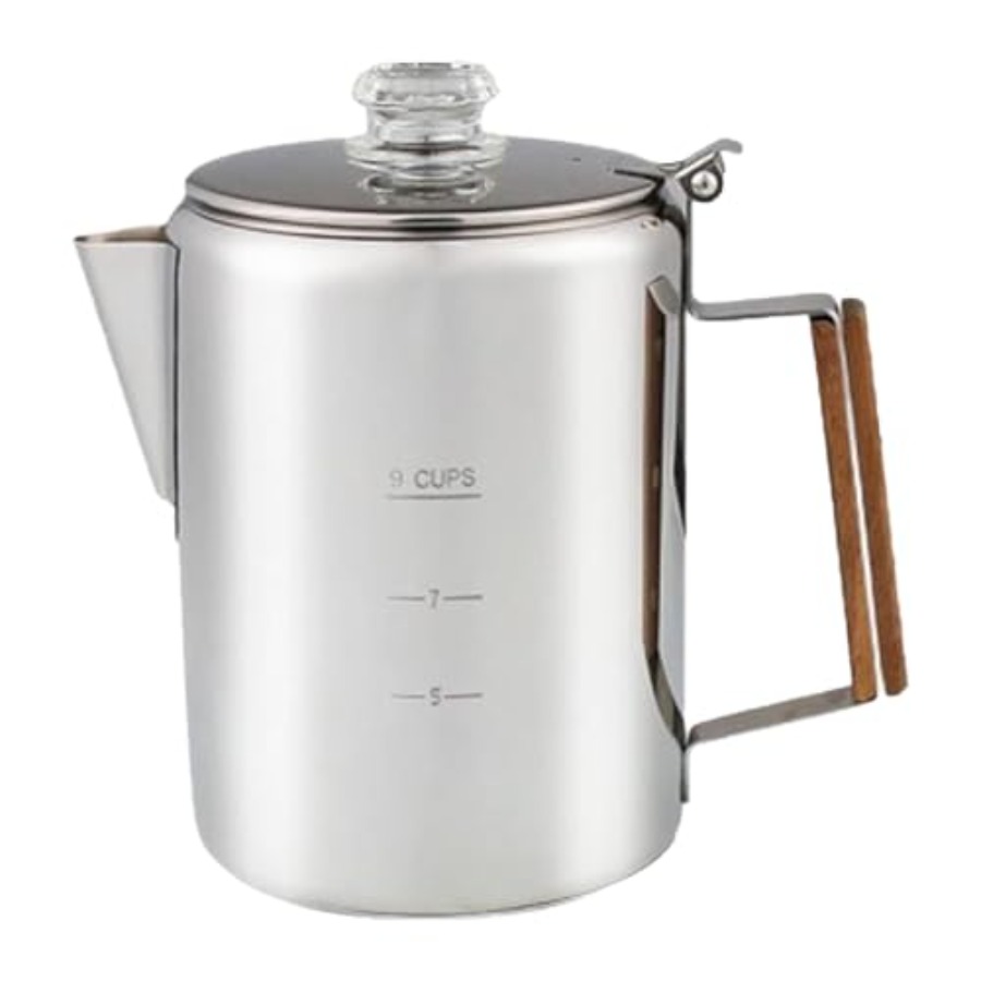 Camp Percolator Coffee - Stainless Steel Coffee Percolator for Campers