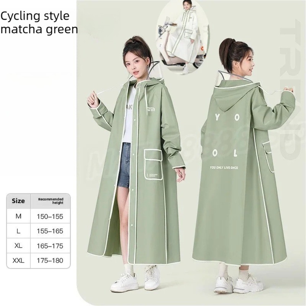 Camping Rain Poncho - Waterproof Hooded Raincoat, Unisex Long Rain