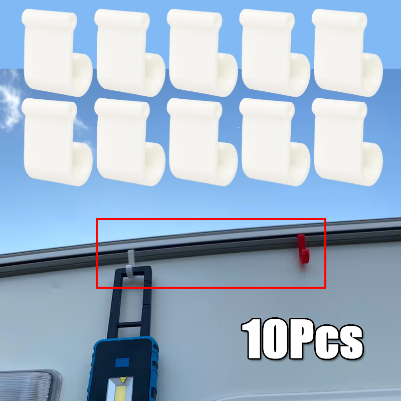 Outdoor Camping Awning - 10Pcs Camping Awning Hook Clips Multi-Use