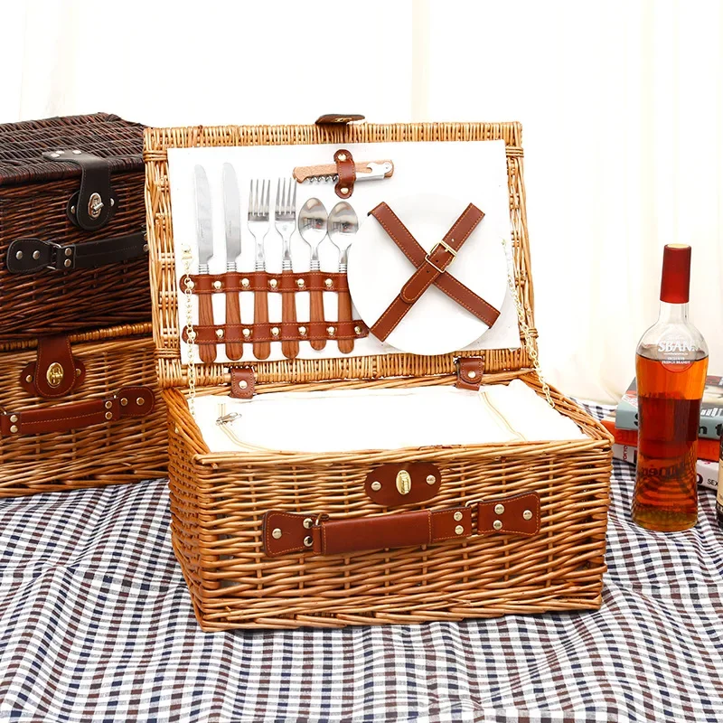 Outdoor Camping Box - Family outing picnic basket, outdoor camping