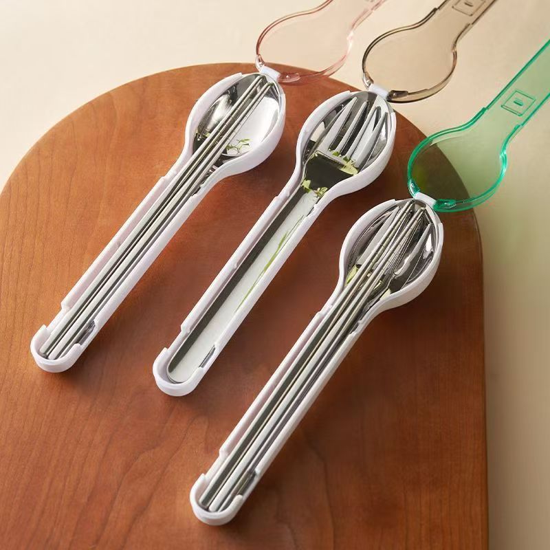 Outdoor Camping Box - Portable Cutlery Set with Storage Box