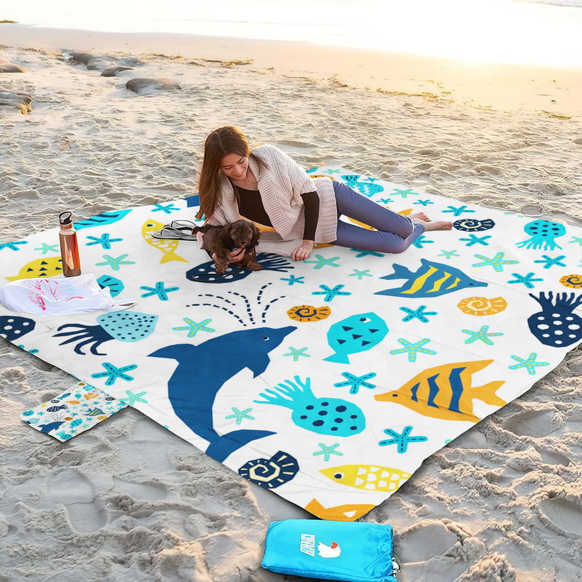 Outdoor Camping Mats Large - 200x240cm Extra Large Bohemian Beach Mat