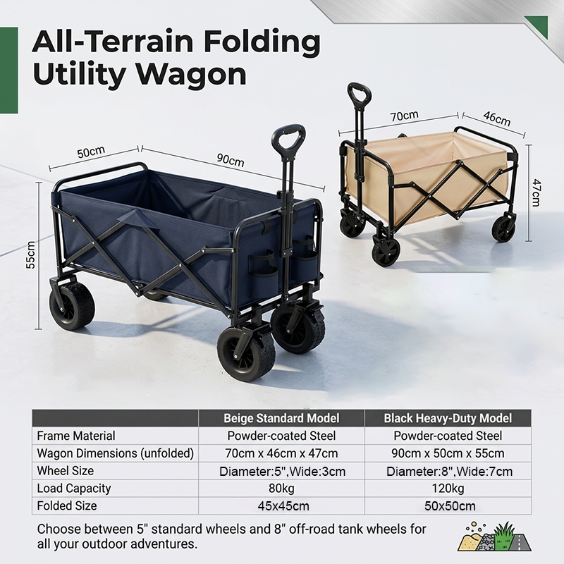 Outdoor Camping Shop - Portable Trolley Garden car Camping cart