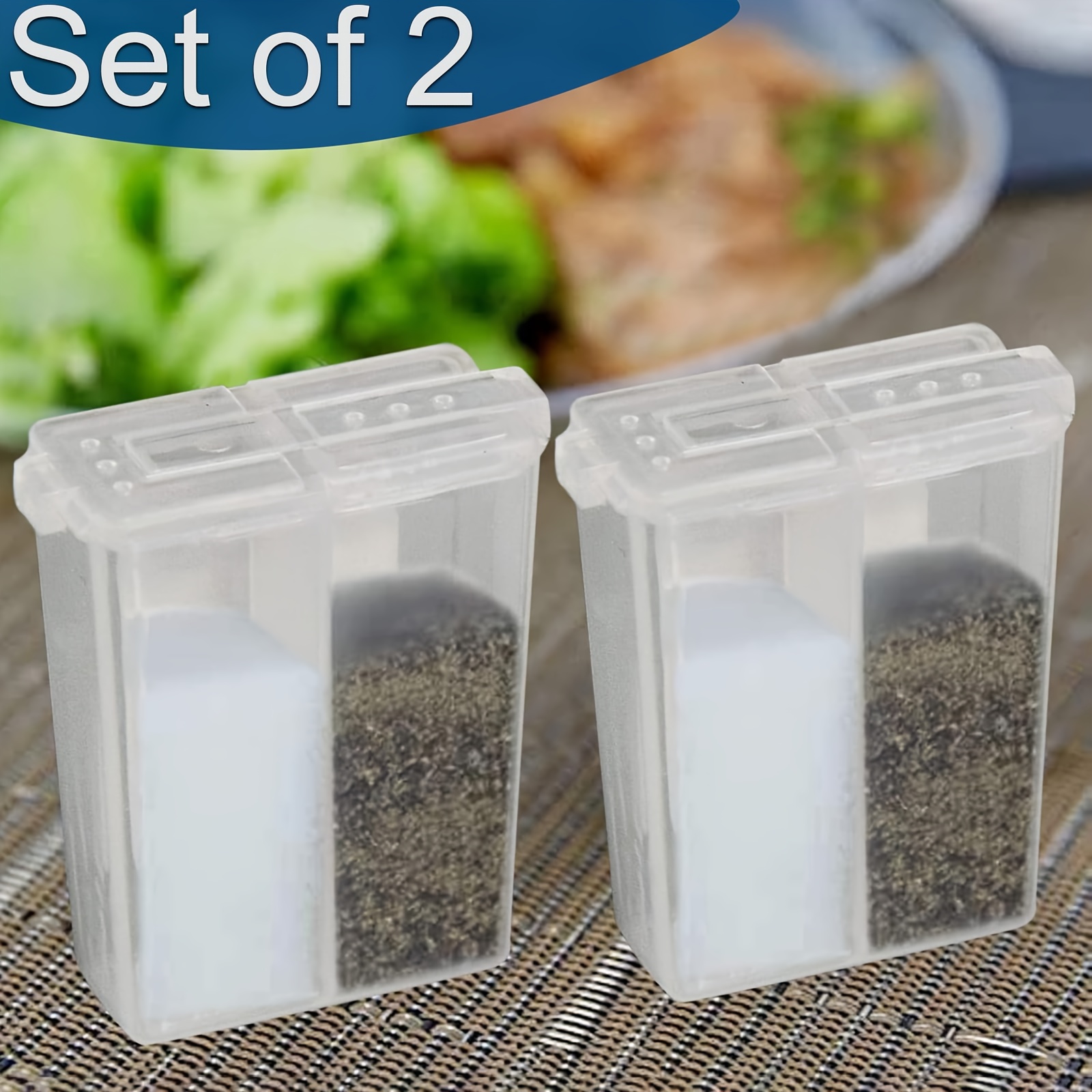 Outdoor Camping Kitchen - Mini Seasoning Bottles with Two Compartments