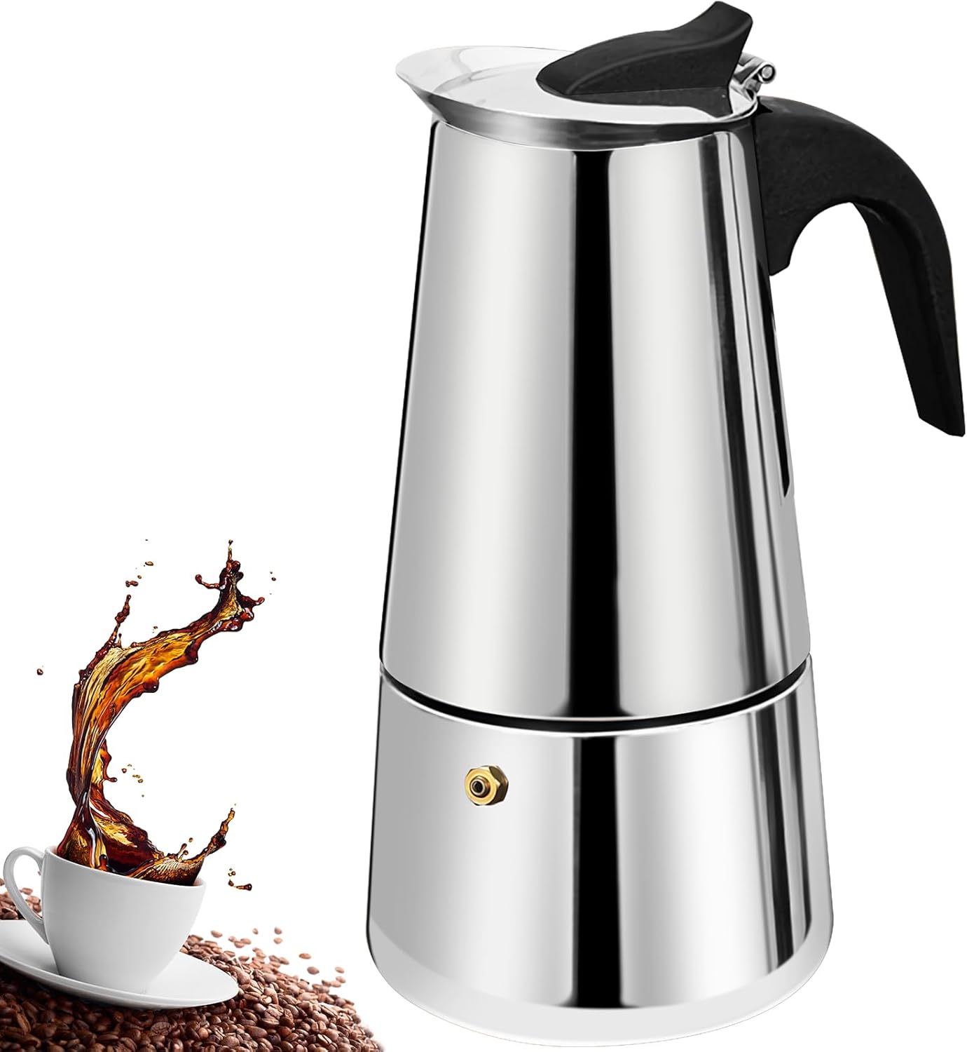 Camp Percolator Coffee - 2 Cup Stovetop Espresso Maker Stainless