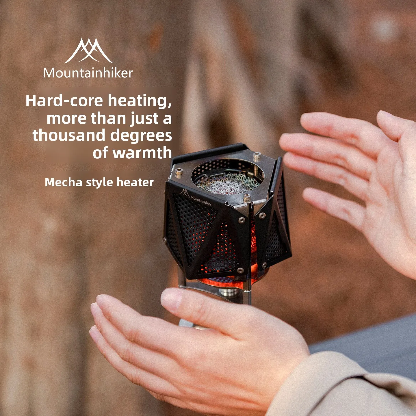 Outdoor Camping Fire Pit - MOUNTAINHIKER Portable Outdoor Coffee Stove Heating