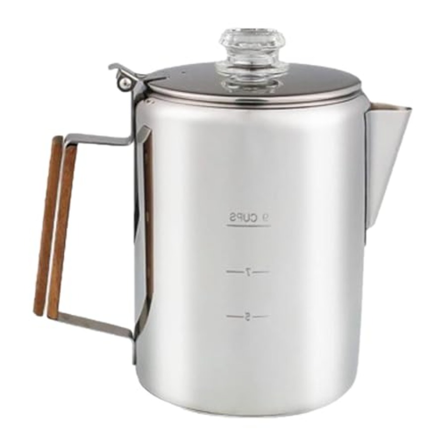 Stainless Steel Coffee Percola - Camp Percolator Coffee ulasan dan harga