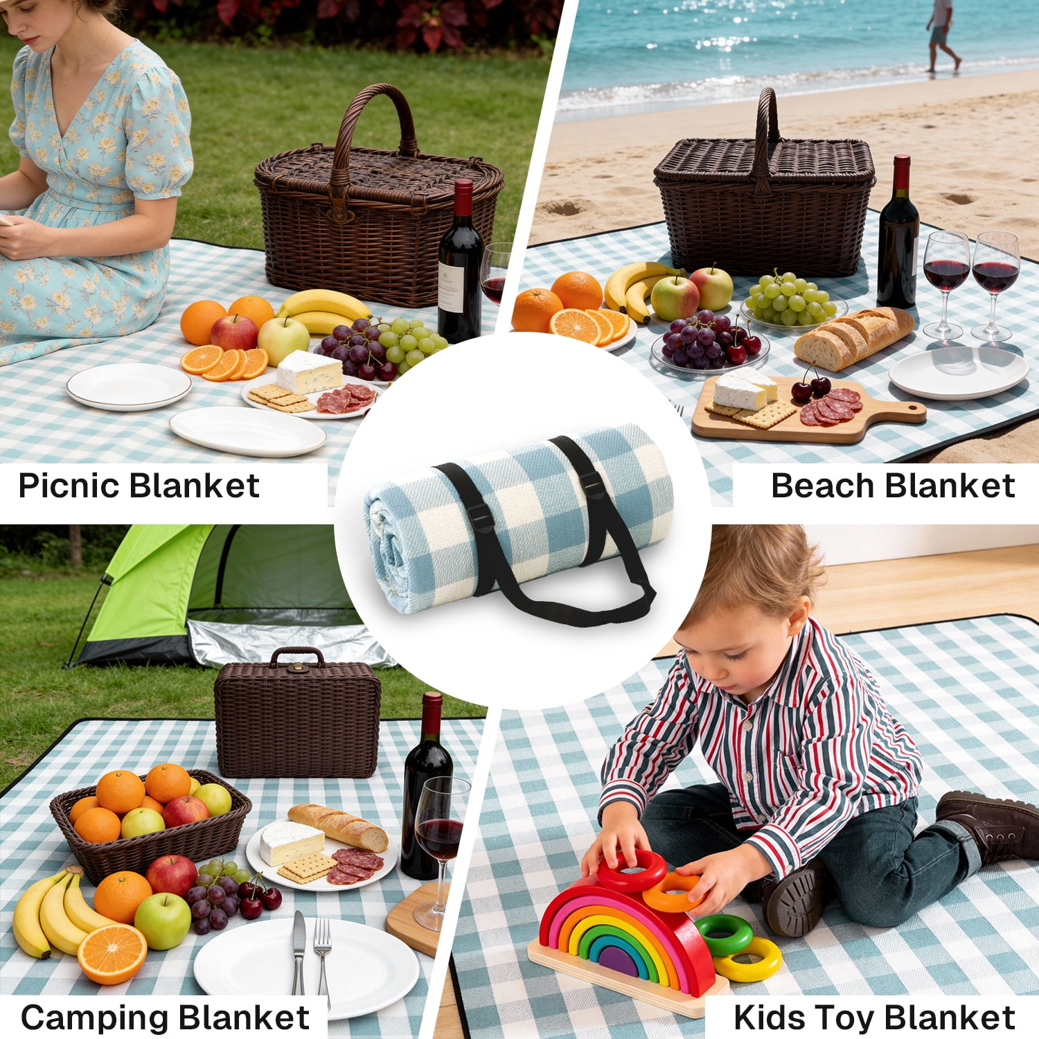 78x78 Inch Extra Large Foldabl - Outdoor Camping Mats Large ulasan dan harga