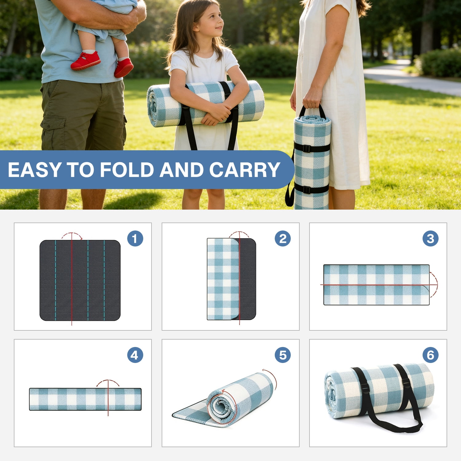 78x78 Inch Extra Large Foldabl - Outdoor Camping Mats Large ulasan dan harga