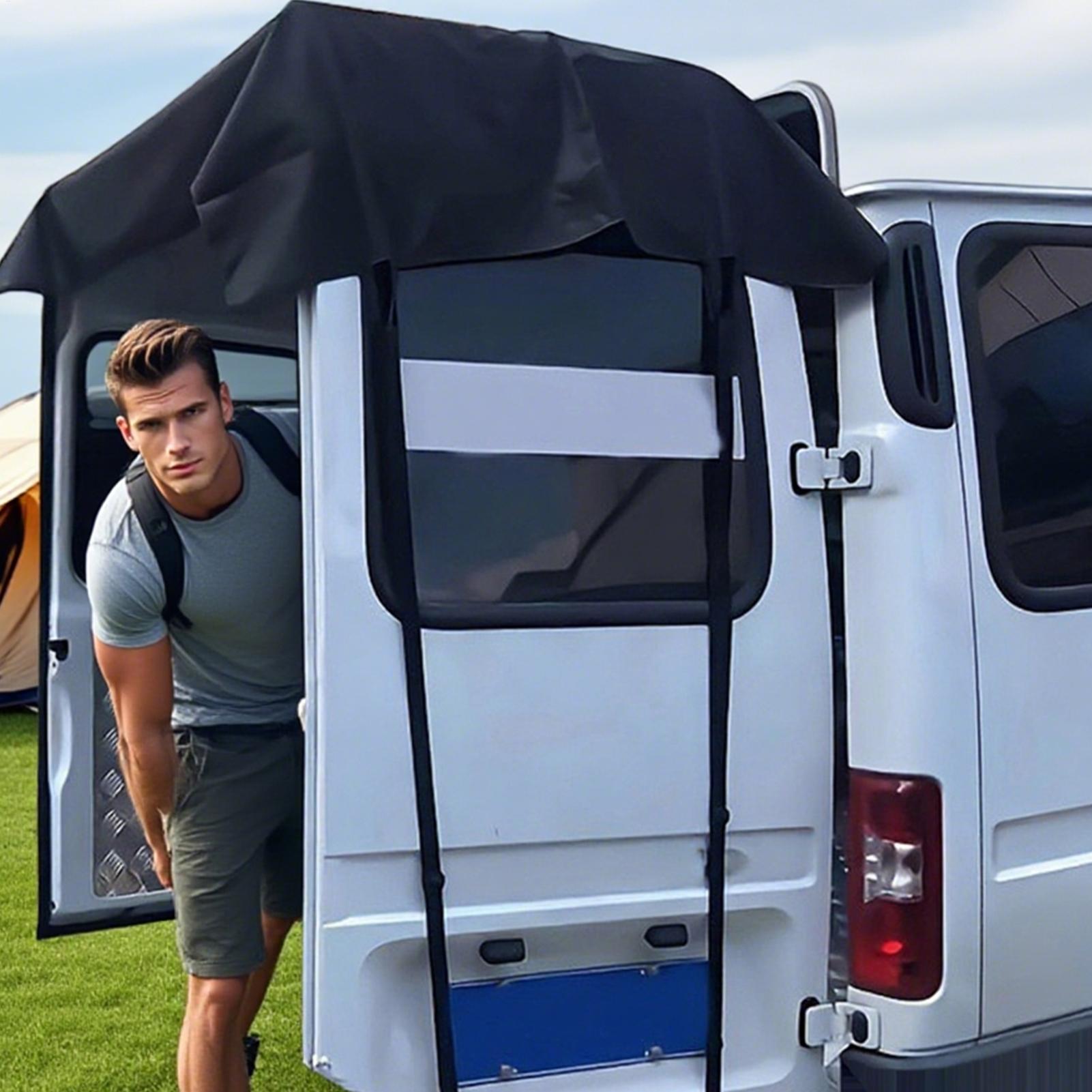 Rear Door RV Cover Windproof A - Outdoor Camping Awning ulasan dan harga