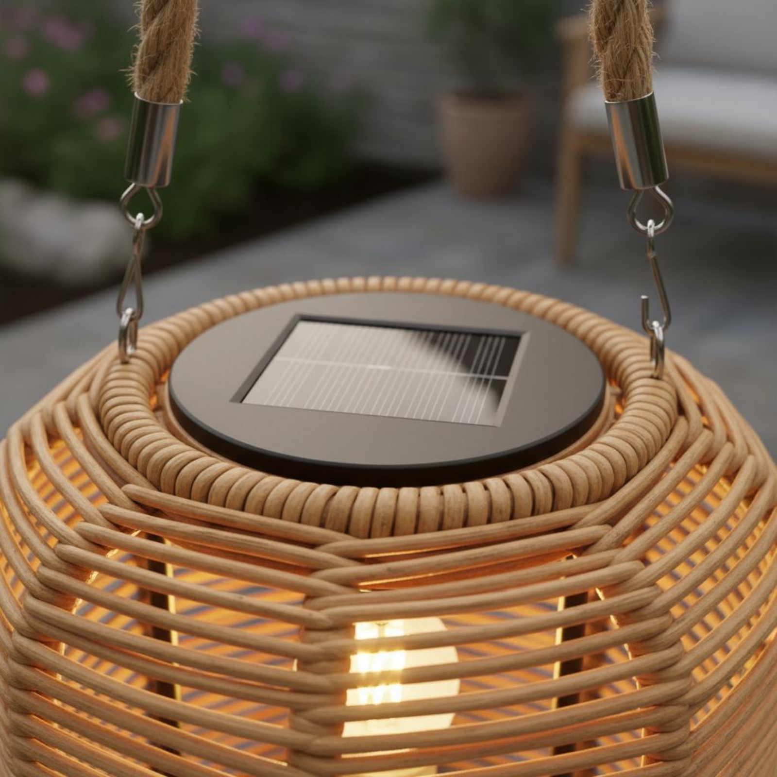 Handwoven Solar Lantern Braide - Outdoor Camping Lantern ulasan dan harga
