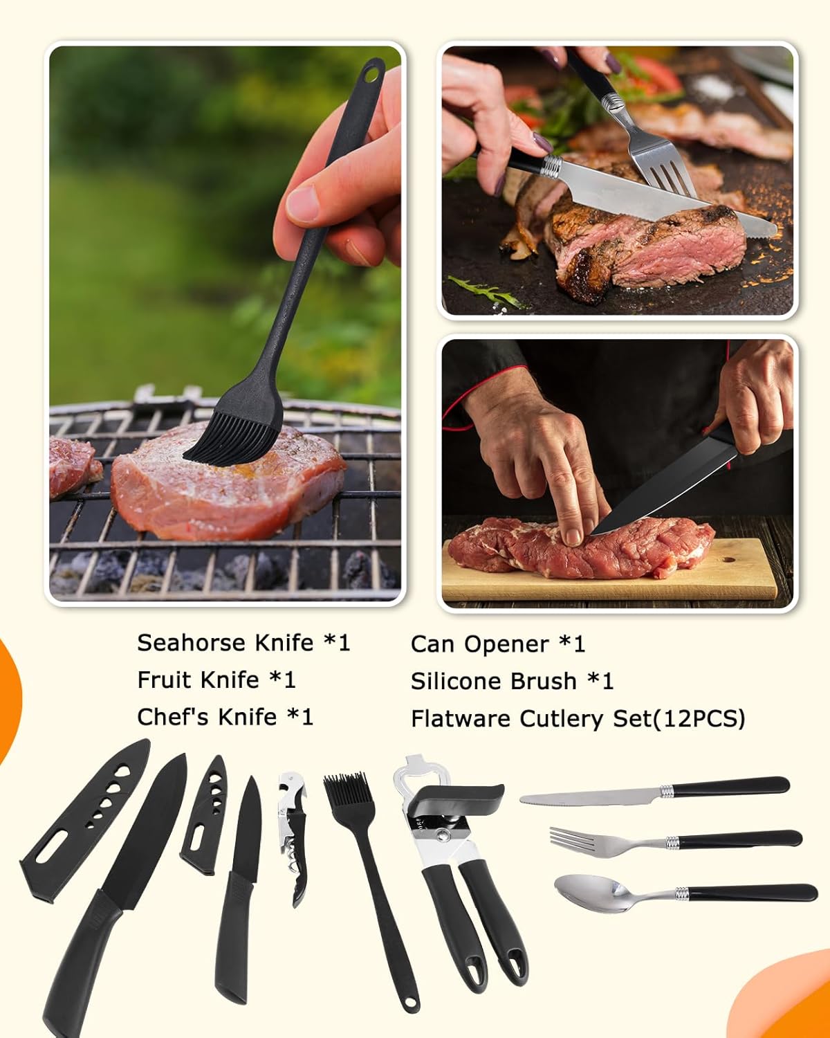 45-Piece Camping Cookware Set  - Outdoor Camping Kitchen Set ulasan dan harga