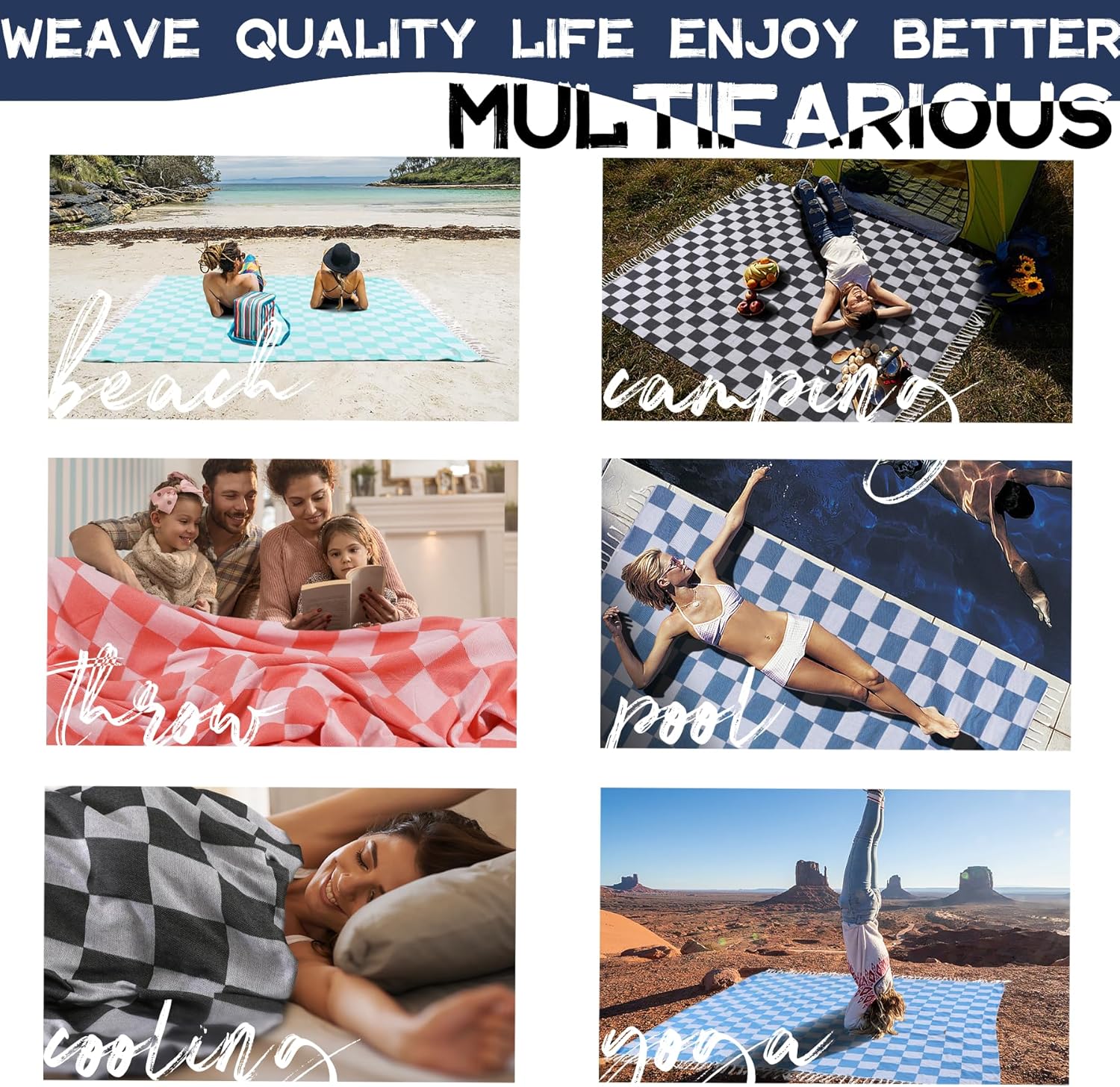 Large Picnic Blanket Outdoor M - Outdoor Camping Mats Large ulasan dan harga