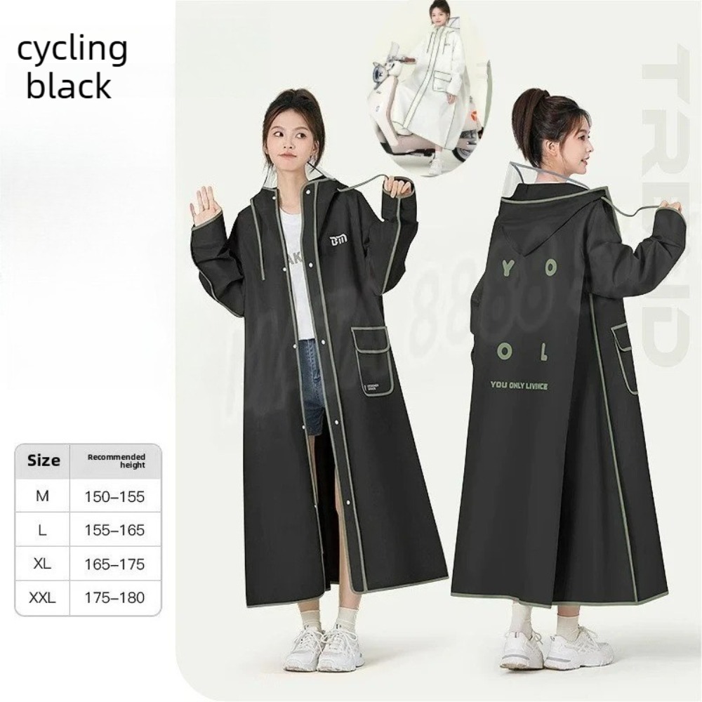 Waterproof  Hooded Raincoat, U - Camping Rain Poncho ulasan dan harga