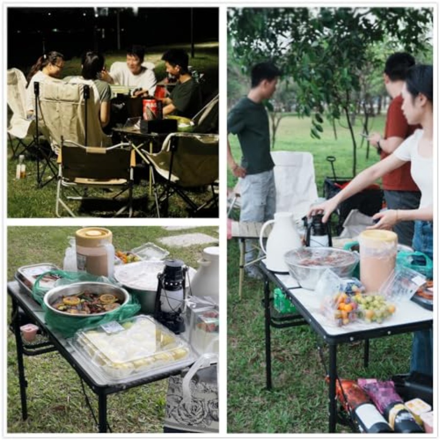 3ft Folding Camping Table Alum - Outdoor Camping Table With Storage ulasan dan harga