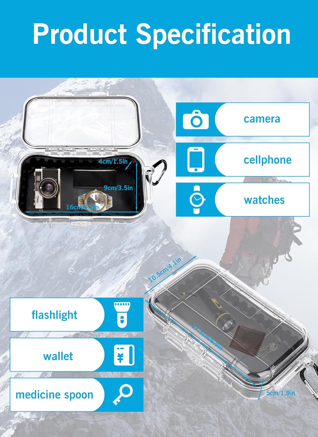 Waterproof Dry Box IP68 Dustpr - Outdoor Camping Box ulasan dan harga