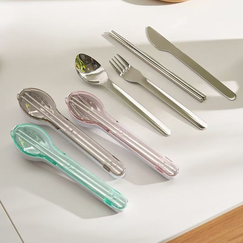 Portable Cutlery Set with Stor - Outdoor Camping Box ulasan dan harga