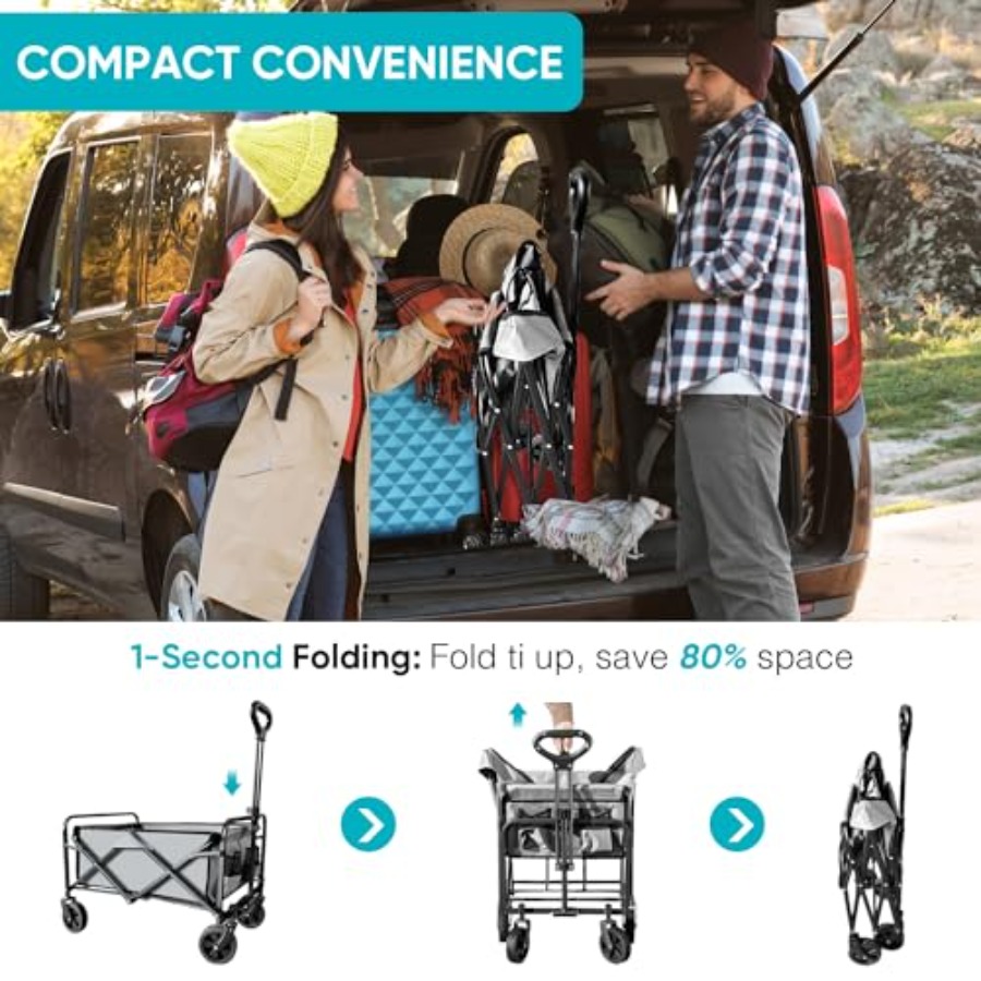 Collapsible Foldable Wagon, Be - Outdoor Camping Shop ulasan dan harga