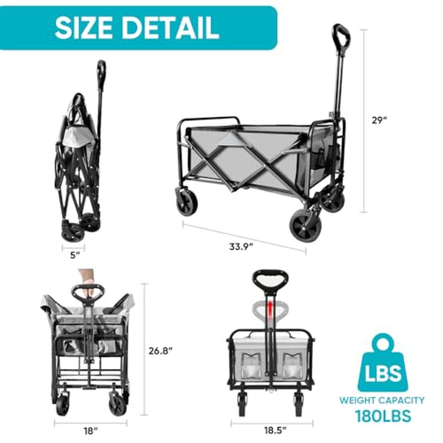 Collapsible Foldable Wagon, Be - Outdoor Camping Shop ulasan dan harga