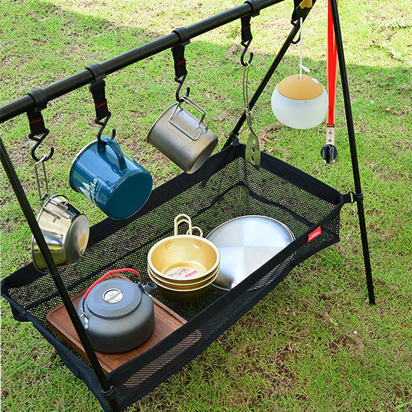 Picnic Under Table Storage Bag - Outdoor Camping Table With Storage ulasan dan harga