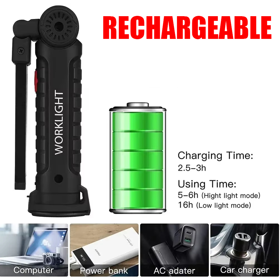 Portable LED Flashlight with M - Outdoor Camping Lantern ulasan dan harga