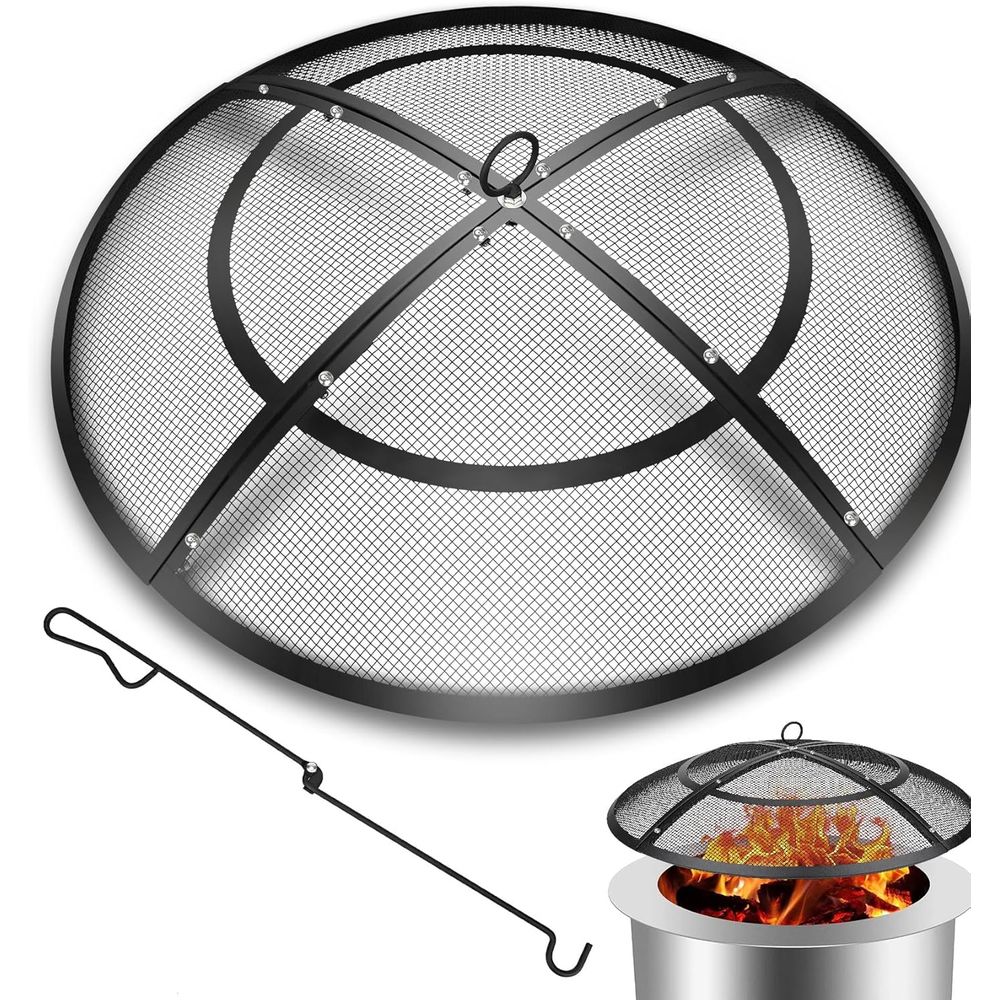 36 Inch Round Mesh Fire Pit Sc - Outdoor Camping Fire Pit ulasan dan harga
