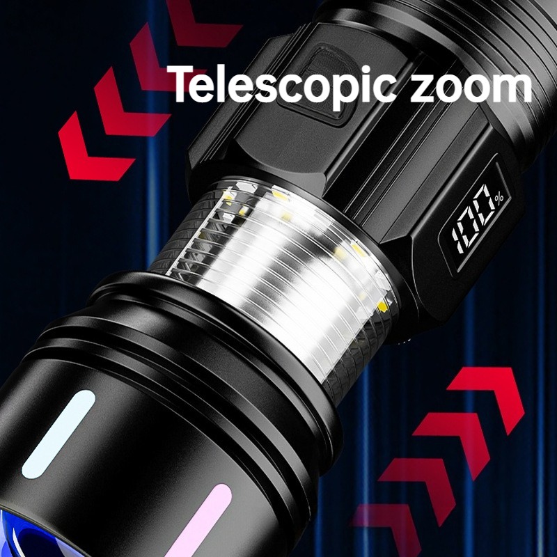 Strong Light LED Flashlight Te - Outdoor Camping Lantern ulasan dan harga