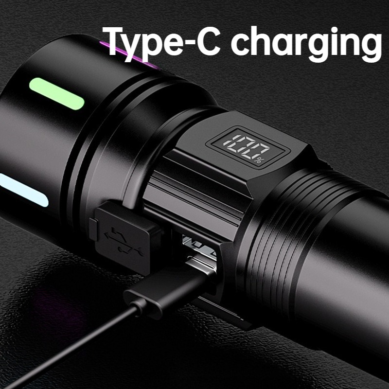 Strong Light LED Flashlight Te - Outdoor Camping Lantern ulasan dan harga