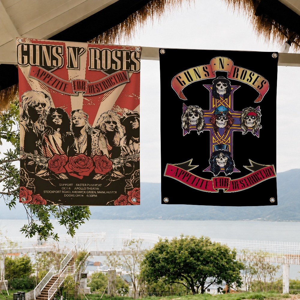 G-GUNS N R-ROSES Rock Brand Wa - Outdoor Camping Wallpaper ulasan dan harga