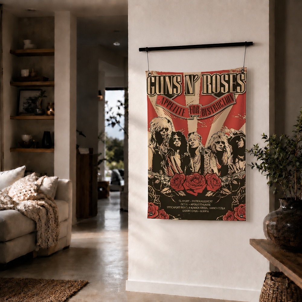 G-GUNS N R-ROSES Rock Brand Wa - Outdoor Camping Wallpaper ulasan dan harga