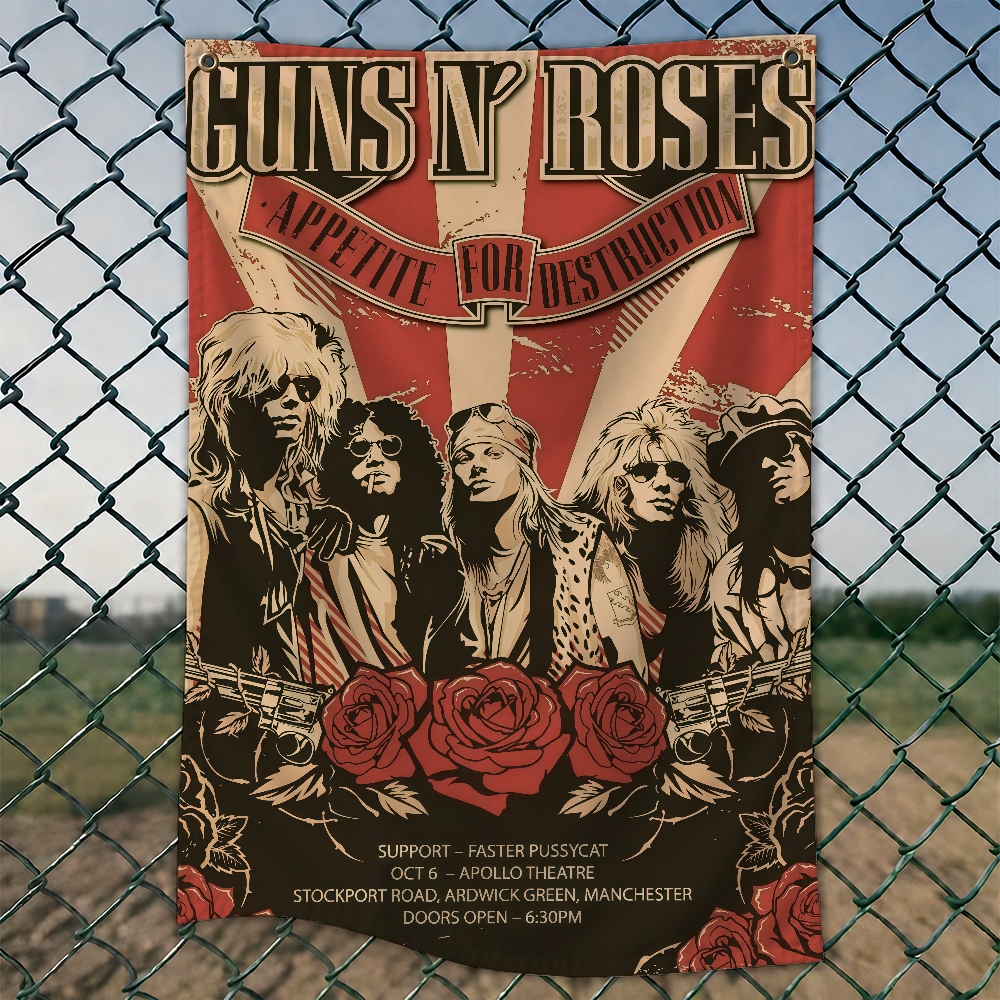 G-GUNS N R-ROSES Rock Brand Wa - Outdoor Camping Wallpaper ulasan dan harga