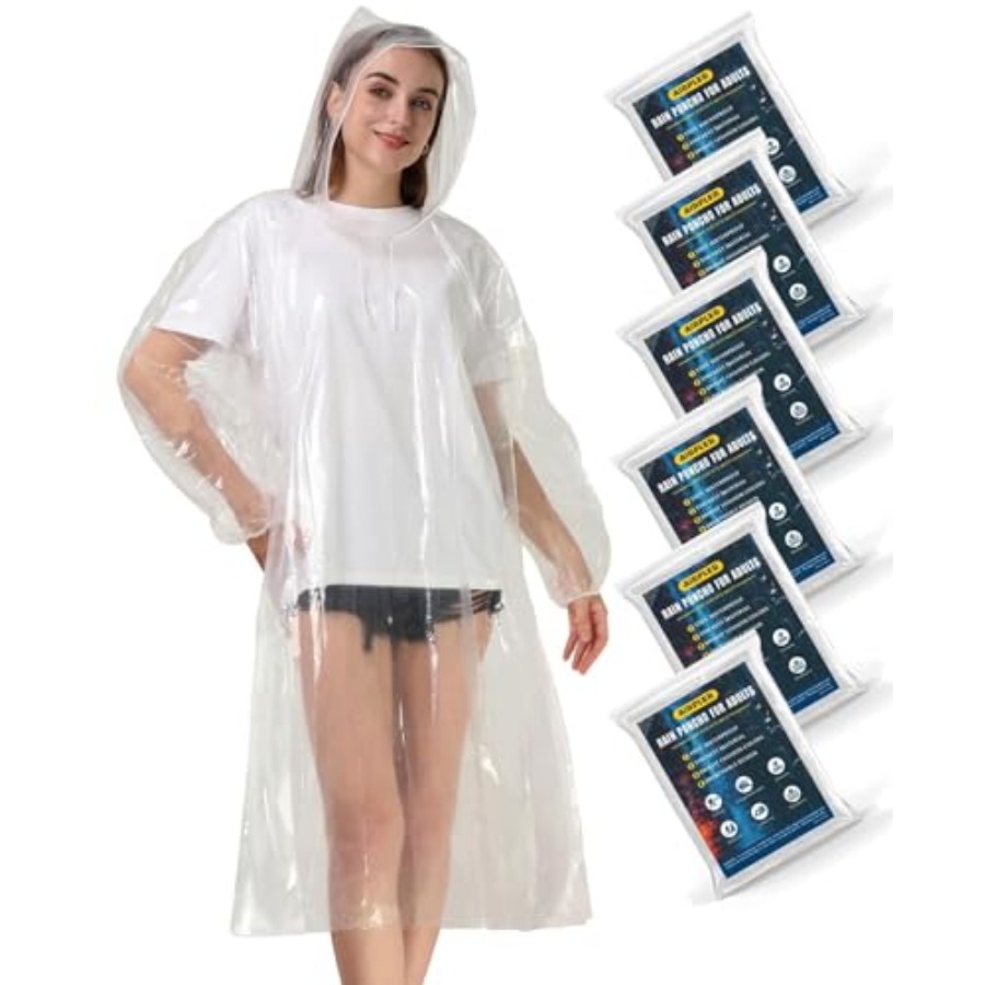 Disposable Rain Ponchos for Ad - Camping Rain Poncho ulasan dan harga