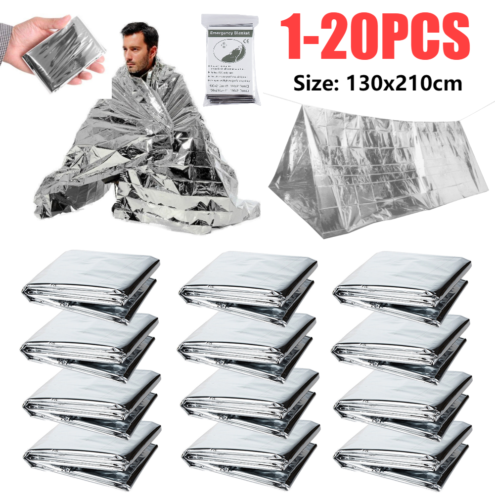 1-10PCS Emergency Thermal Blan - Outdoor Camping Mat Waterproof ulasan dan harga