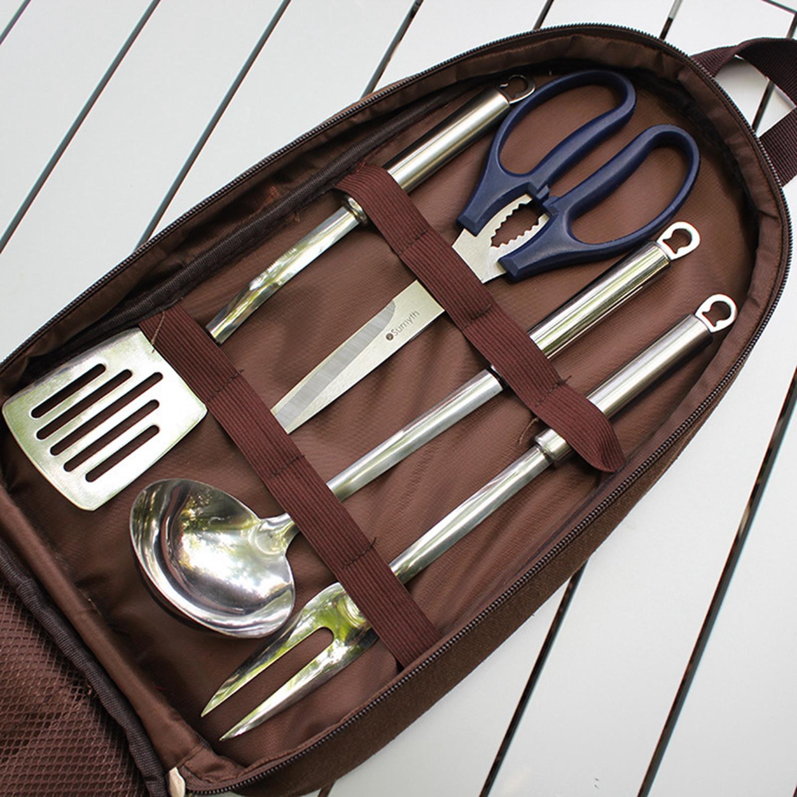 7pcs Camping Kitchen Utensil S - Outdoor Camping Kitchen Set ulasan dan harga