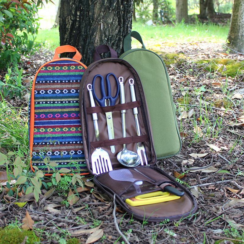 7pcs Camping Kitchen Utensil S - Outdoor Camping Kitchen Set ulasan dan harga