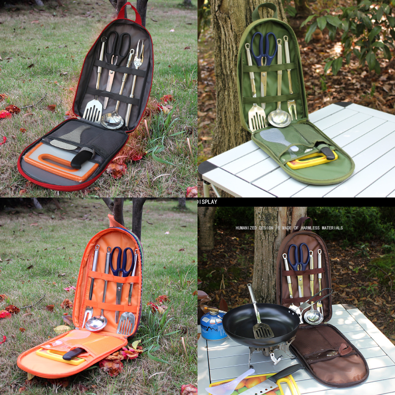 7pcs Camping Kitchen Utensil S - Outdoor Camping Kitchen Set ulasan dan harga