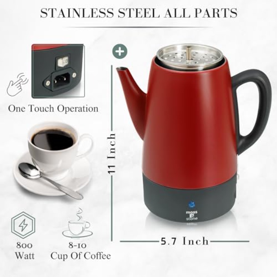 Electric Coffee Percolator for - Camp Percolator Coffee ulasan dan harga
