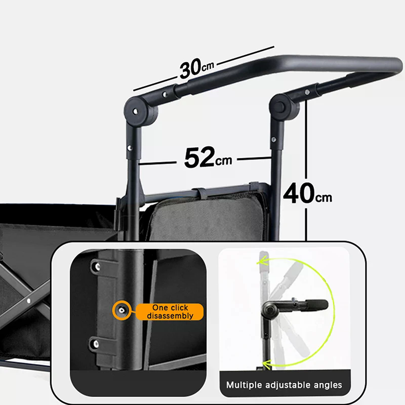 Foldable Folding Cart Push Han - Outdoor Camping Vehicle ulasan dan harga