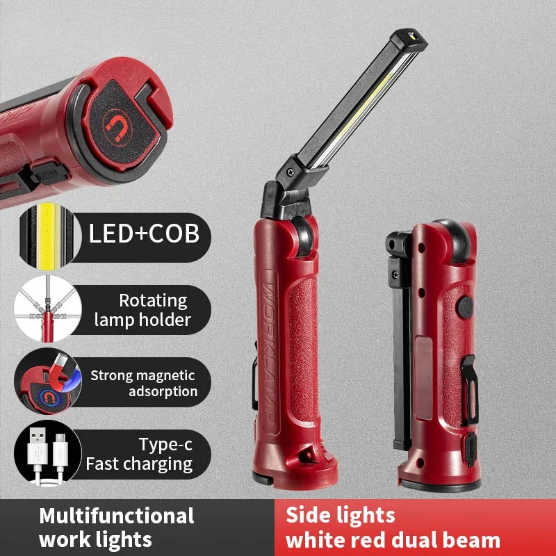 COB LED Work Light Rechargeabl - Outdoor Camping Vehicle ulasan dan harga