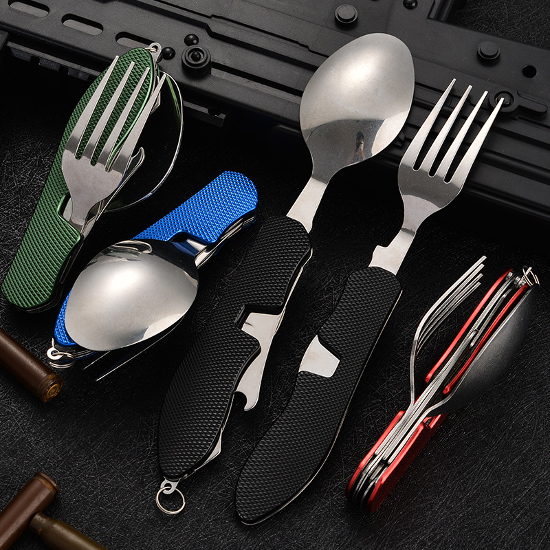 4 in1 Foldable Camping Utensil - Outdoor Camping Kitchen Set ulasan dan harga