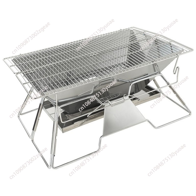 Portable Stainless Steel Foldi - Outdoor Camping Fire Pit ulasan dan harga