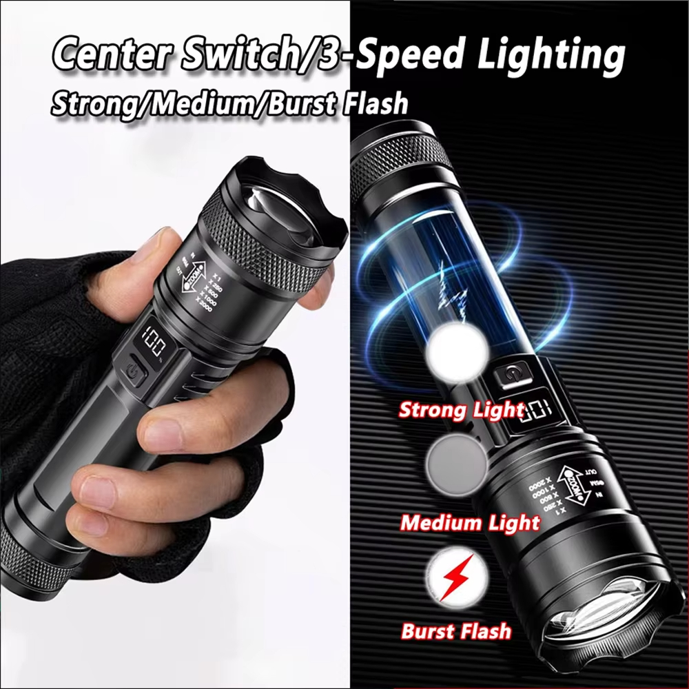 100000LM Ultra-bright Flashlig - Outdoor Camping Lantern ulasan dan harga