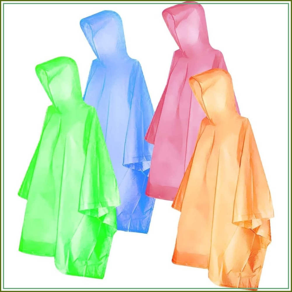 Disposable Rain Ponchos for Ad - Camping Rain Poncho ulasan dan harga