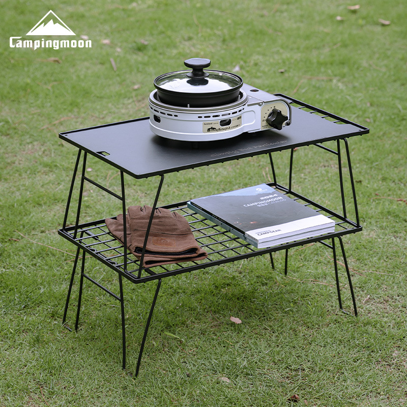 CAMPINGMOON T-235-2T 2Layers P - Outdoor Camping Table With Storage ulasan dan harga