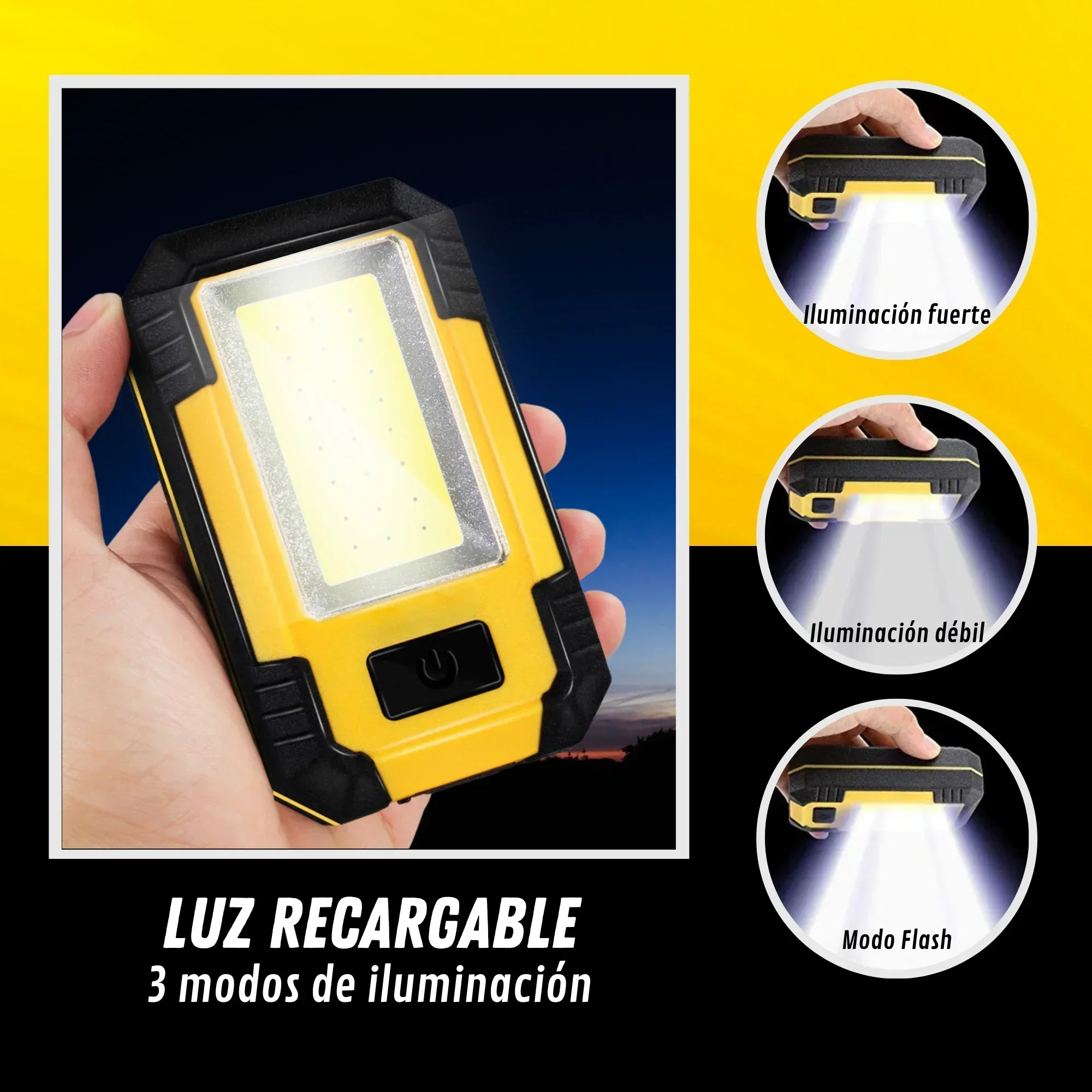 Rechargeable 4000MaH Work Ligh - Outdoor Camping Lantern ulasan dan harga