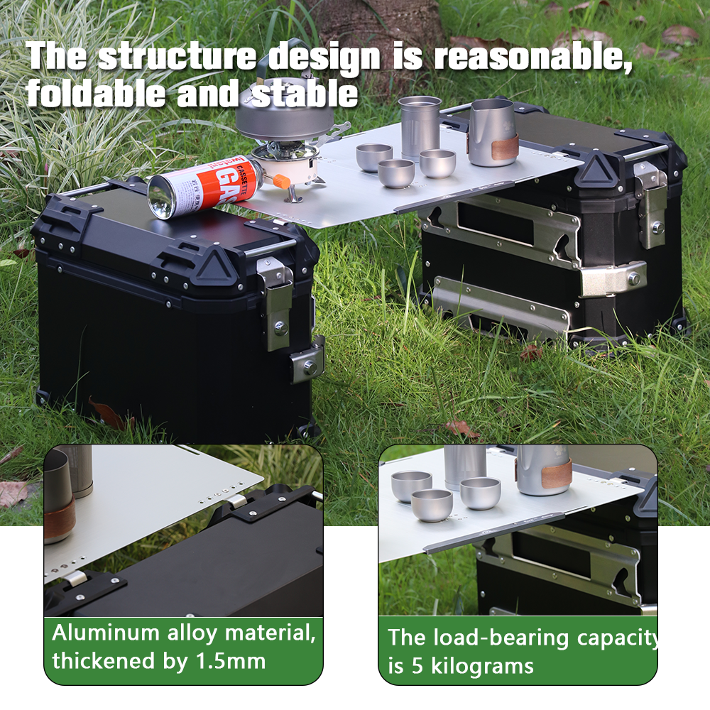 Motorcycle aluminum alloy fold - Outdoor Camping Table With Storage ulasan dan harga