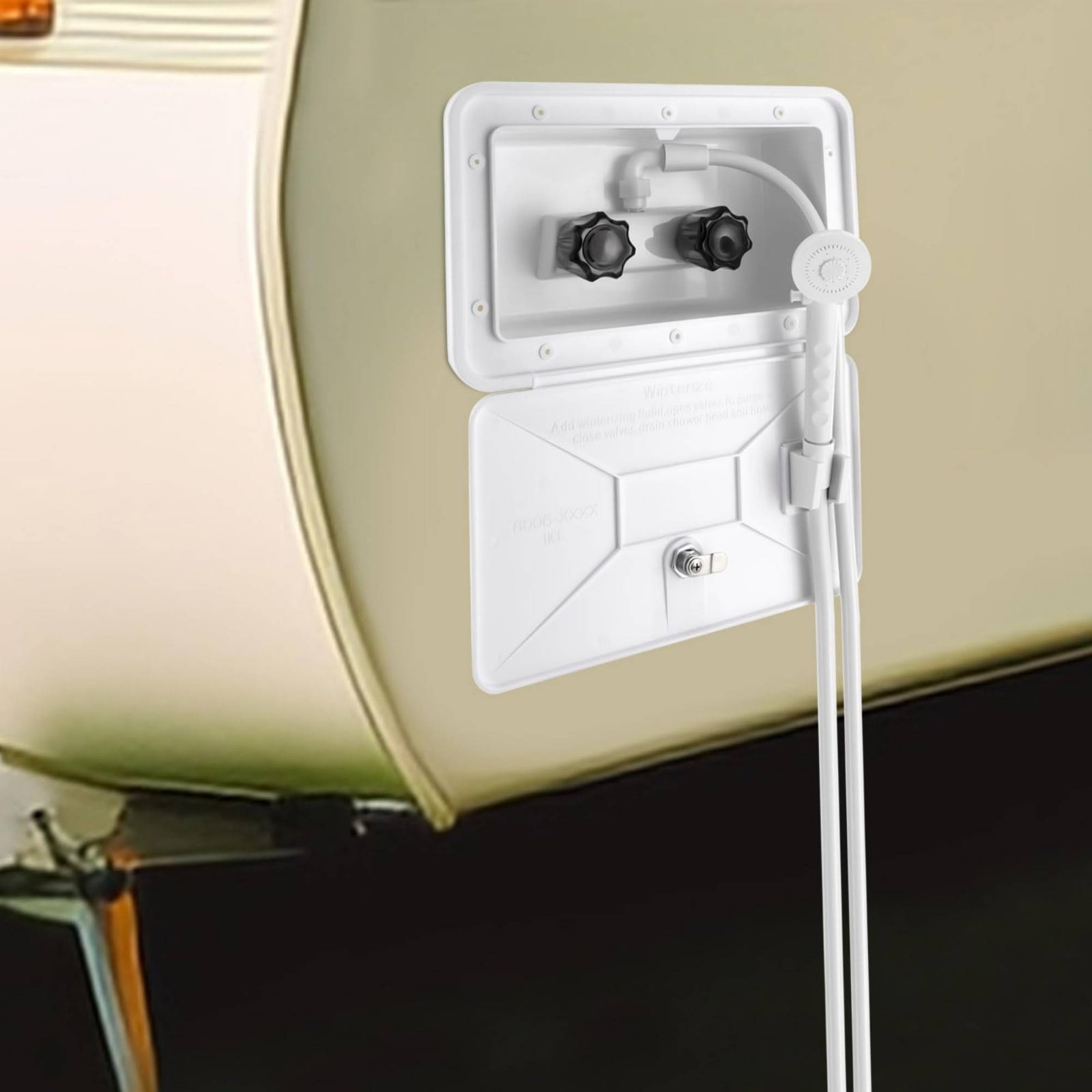 RV Exterior Shower Box Compact - Outdoor Camping Box ulasan dan harga
