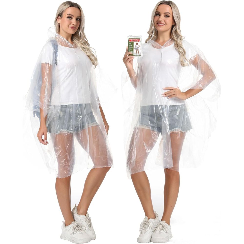 12 Pack Disposable Rain Poncho - Camping Rain Poncho ulasan dan harga