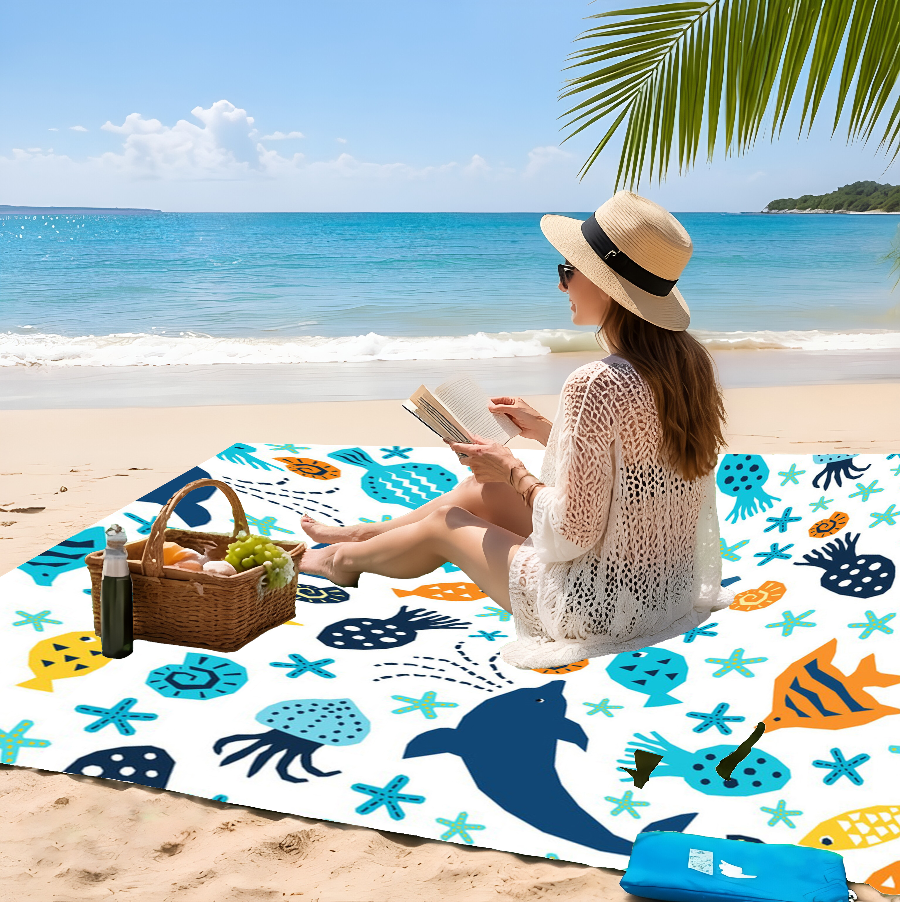 200x240cm Extra Large Bohemian - Outdoor Camping Mats Large ulasan dan harga