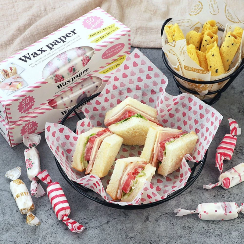 50pcs Food Grade Wax Paper Cam - Outdoor Camping Kitchen ulasan dan harga